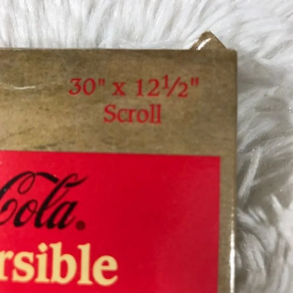 NWOT Vintage Coca-Cola Reversible 2001-2002 Wall Scroll Calendar